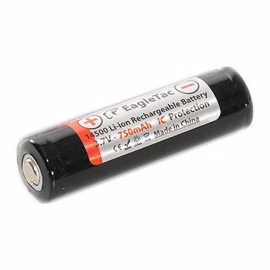 Eagletac 14500 3,7 volt Li-Ion batteri 750 mAh med sikkerhedskredsløb